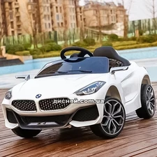 Детский электромобиль M 3985 EBLR-1 BMW, кожаное сиденье, белый